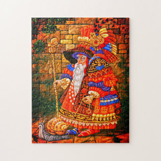 Der alte Zauberer, der seine Schnecke begeht