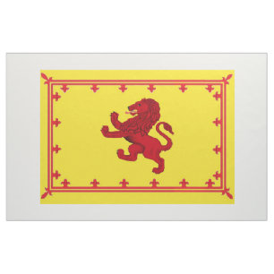 Der alten zügellosen helles Gelb Löwe-Flagge Stoff