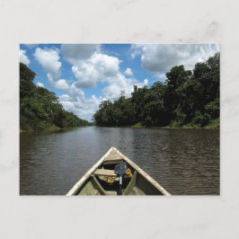 Der Amazonas wird hinuntergefahren Postkarte
