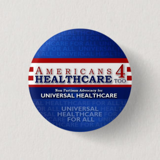 Der Amerikaner-4 des Gesundheitswesens Knopf auch Button