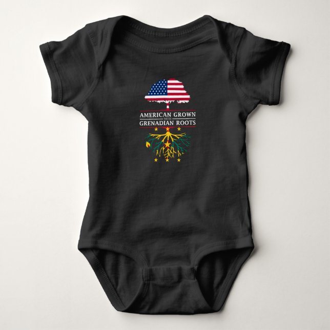 Der Amerikaner, der mit Bewohner von Grenada Baby Strampler (Vorderseite)
