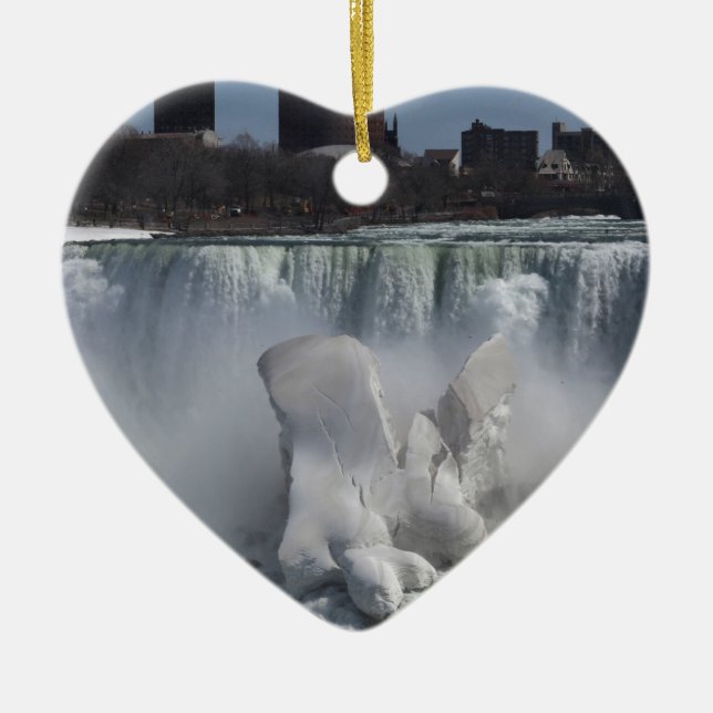 Der Amerikaner fällt bei Niagara Falls Keramik Ornament (Vorne)