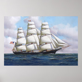 Der amerikanische Clipper, der die Wolke auf Volls Poster