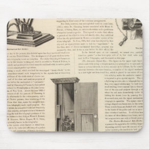 Der amerikanische Feueralarm und Polizeitelegramm Mousepad