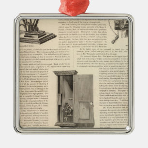 Der amerikanische Feueralarm und Polizeitelegramm Silbernes Ornament