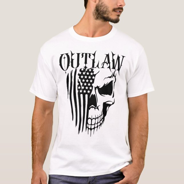 Der amerikanische Flaggenschädel ist verboten T-Shirt (Vorderseite)