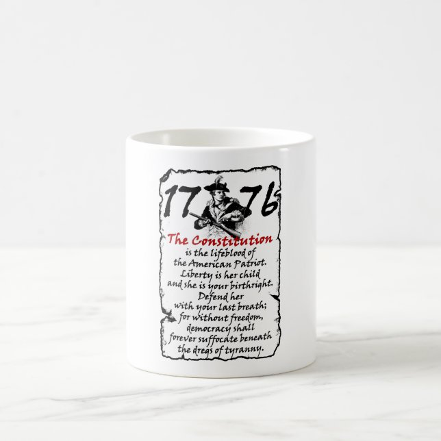 Der amerikanische Patriot Kaffeetasse (Mittel)