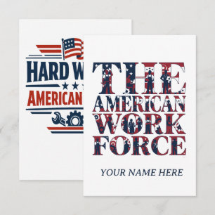 Der amerikanische Tag der Arbeit Dankeskarte