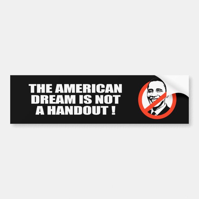 DER AMERIKANISCHE TRAUM IST NICHT EIN AUTOAUFKLEBER (Vorne)