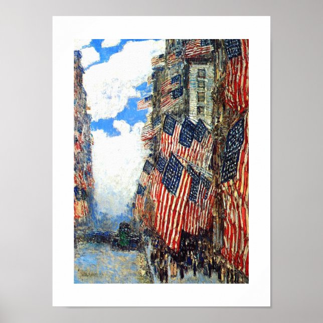 "Der Amerikanische Unabhängigkeitstag" von Childe  Poster (Vorne)