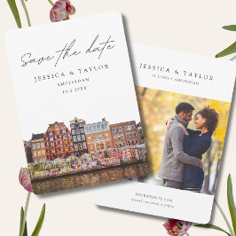 Der Amsterdamer Markt für Hochzeiten - Blume Save  Einladung