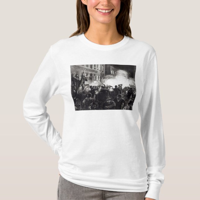Der Anarchisten-Aufstand in Chicago T-Shirt (Vorderseite)