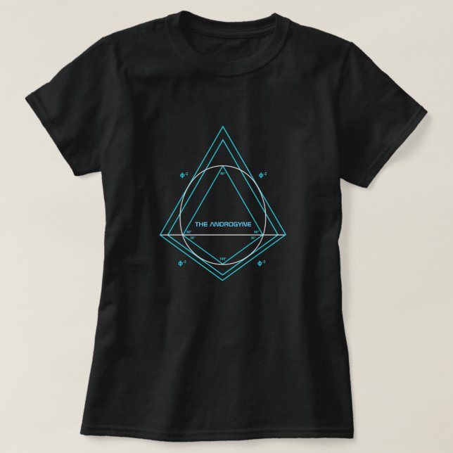 Der ANDROGYNE-Formel-T - Shirt (Design vorne)