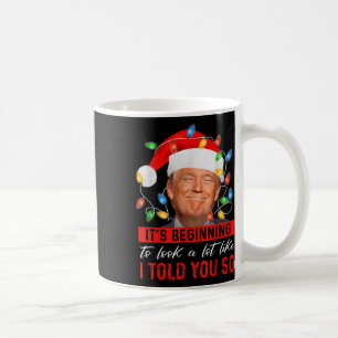 Der Anfang des Jahres, wie lustige Trump-Weihnacht Kaffeetasse
