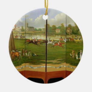 Der Anfang des Rennens für die Clarence Goldschal Keramikornament
