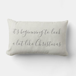 Der Anfang sieht sehr nach Weihnachten aus Lendenkissen