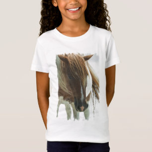 Der angepasste T - Shirt des Mustang-wildes