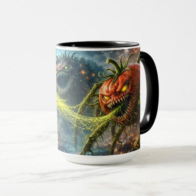 Der Angriff der Koloss Mutant Gemüse Zwei-Ton Tasse (VorderseiteRechts)
