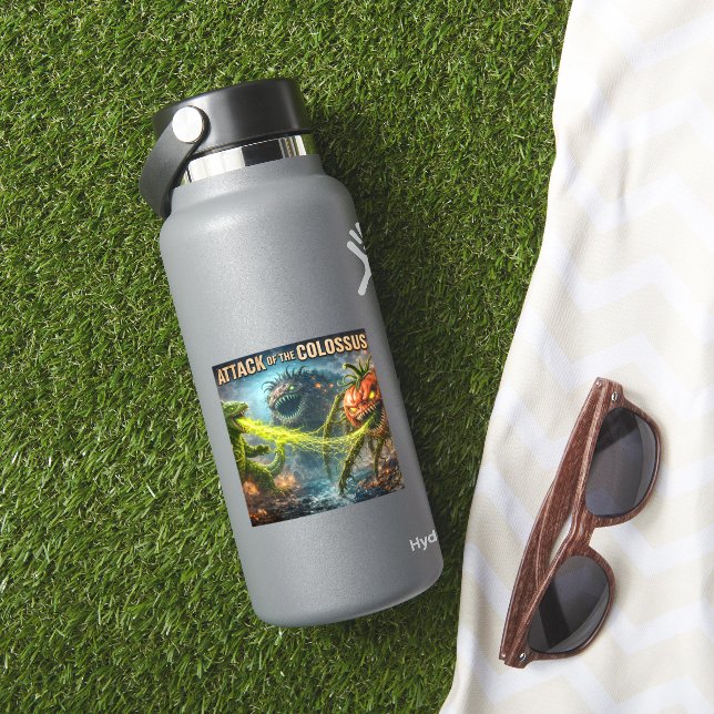 Der Angriff der Koloss-Mutant-Veggie-Kleinen Gla Aufkleber (HydroFlask Insitu)