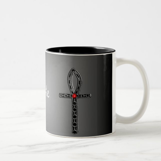 Der Ankh (silber) Zweifarbige Tasse (Rechts)
