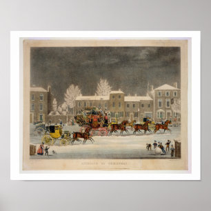 Der Ansatz zu Weihnachten, eingraviert von George Poster