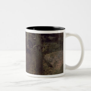 Der Anschluss der Auerhühner, 1888 Zweifarbige Tasse