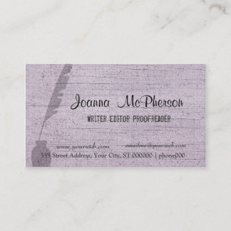 Der antike Stift-modisches modernes des modernen Visitenkarte