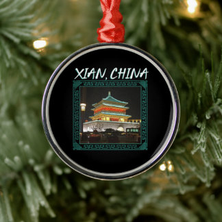 Der antike Xian-Glockenturm der China Ornament Aus Metall