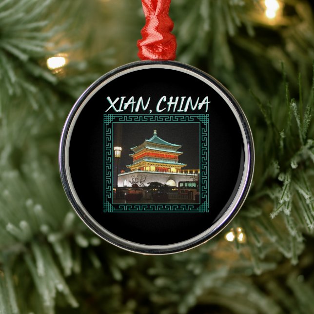 Der antike Xian-Glockenturm der China Ornament Aus Metall (Baum)