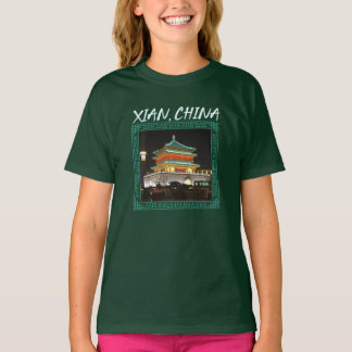 Der antike Xian-Glockenturm der China T-Shirt