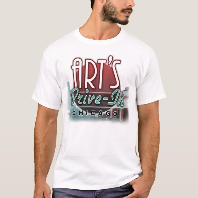 Der Antrieb der Kunst in den Skylinen T-Shirt (Vorderseite)