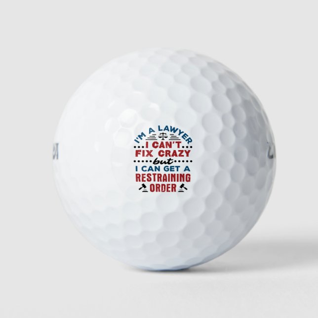 Der Anwalt kann den Fehler nicht beheben, wenn er  Golfball (Vorderseite)