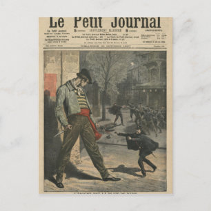 Der Apache ist eine Belästigung für Paris Postkarte