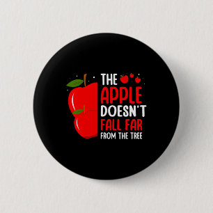 Der Apfel fällt nicht weit vom Baumapfel-Bild Button