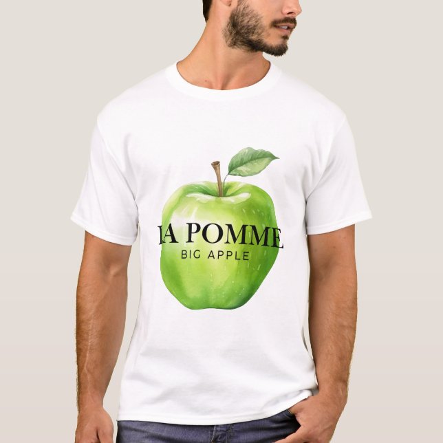 Der Apfel, großer Apfel T-Shirt (Vorderseite)