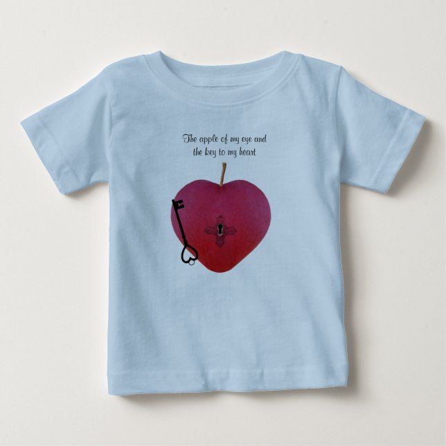 Der Apfel meines Auges und der Schlüssel zu meinem Baby T-shirt (Vorderseite)