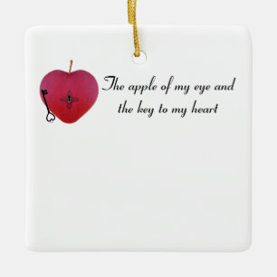 Der Apfel meines Auges und der Schlüssel zu meinem Keramikornament