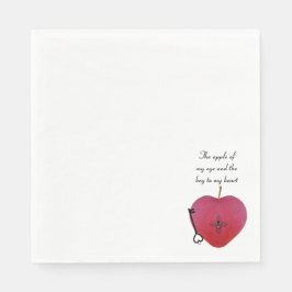 Der Apfel meines Auges und der Schlüssel zu meinem Serviette