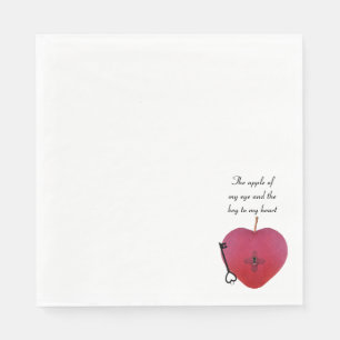 Der Apfel meines Auges und der Schlüssel zu meinem Serviette