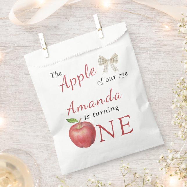 Der Apfel unserer Augen Kindergeburtstag Party Geschenktütchen (Ausgeschnitten)