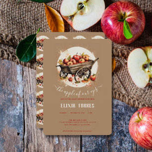 Der Apfel unserer Augenbabydusche Einladung