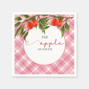 Der Apfel unserer Augenbabydusche Serviette