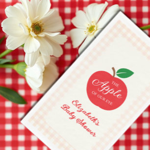 Der Apfel unserer Augenbabydusche Serviette