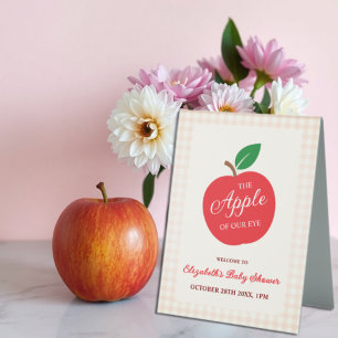 Der Apfel unserer Augenbabydusche Tischaufsteller