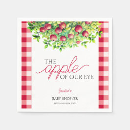 Der Apfel unserer Baby-Dusche aus dem Auge Ernteda Serviette