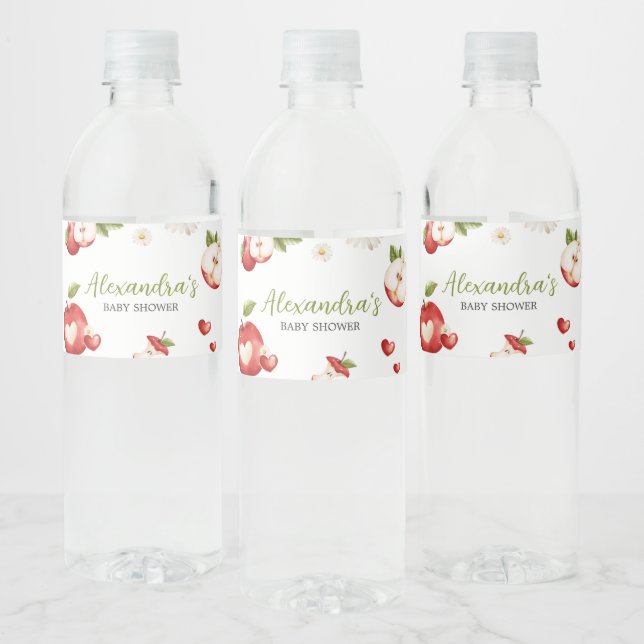 Der Apfel unserer Babydusche (Flaschen)