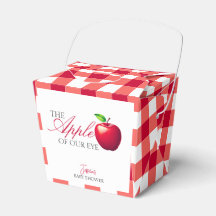 Der Apfel unserer Babydusche im Augenfall