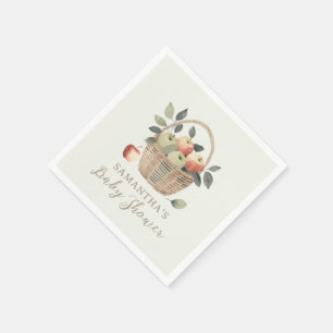 Der Apfel unserer Babydusche Serviette