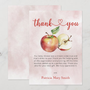 Der Apfel unserer Eye Fall Baby Dusche Dankeskarte