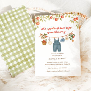 Der Apfel unserer Herbst-Herbstdusche Einladung